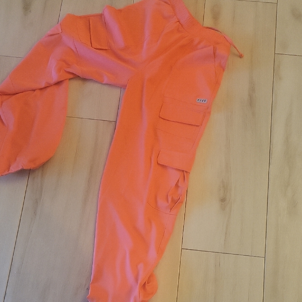 Vibrant Orange Track Pants